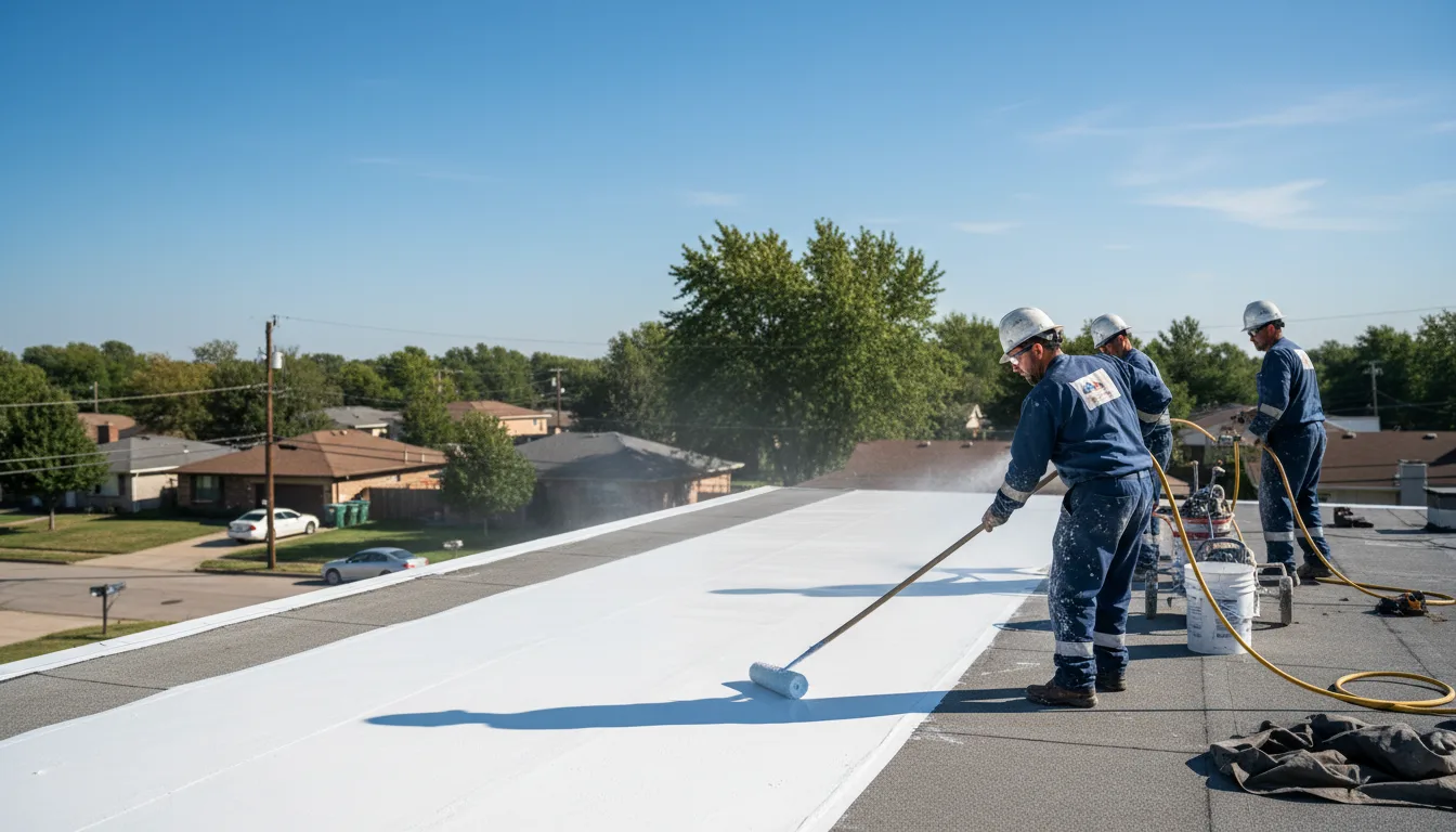 Commercial roof coating in Bronaugh, MO near me